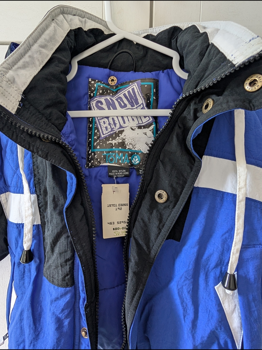 Vintage Snow Bound Blue & Black Ski Jacket